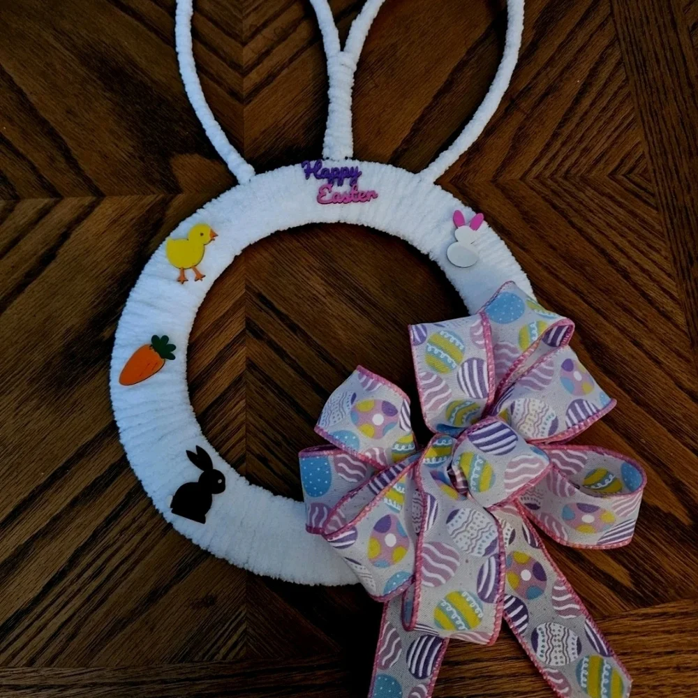 Handmade Easter Bunny/Rabbit Wreath Or Wall Decoration